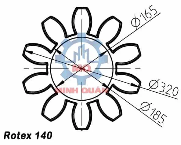Dimensions Spider Rotex 140
