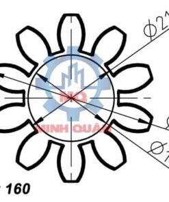 Dimensions Spider Rotex 160