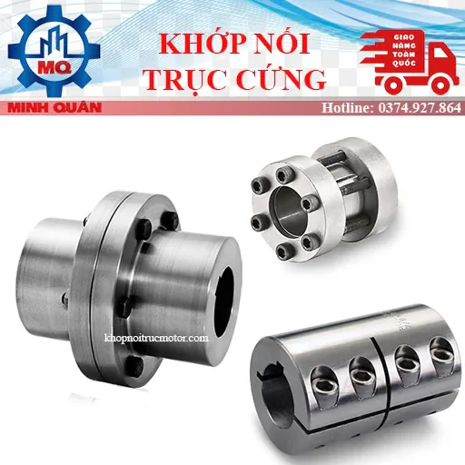 Khớp nối cứng RC - Khớp nối nhôm kẹp trục cho động cơ và CNC 1 Khop Noi Truc Cung Rigid Shaft Coupling