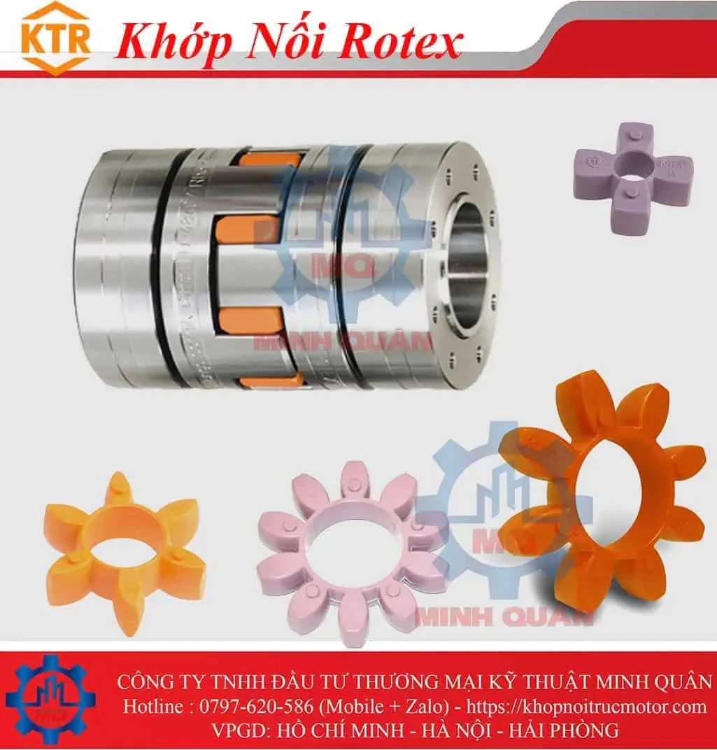 Các loại khớp nối KTR Rotex 6 Khop Noi Rotex Clamping Ring Hubs