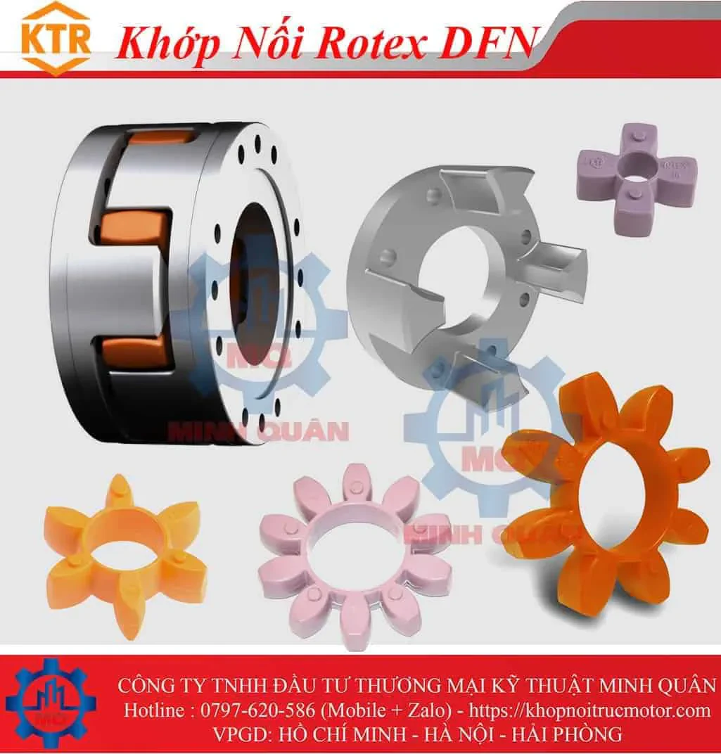 Các loại khớp nối KTR Rotex 25 Khop Noi Rotex Dnf