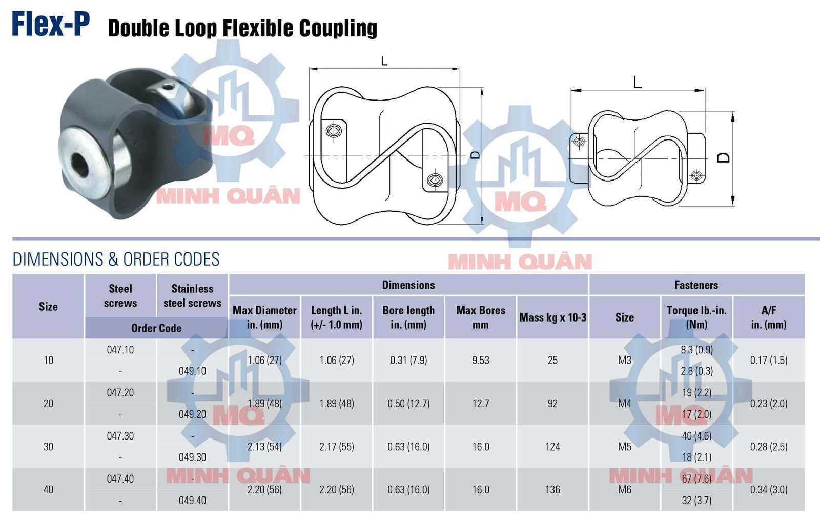 Khớp nối Loop Huco Double Loop Couplings Flex-P