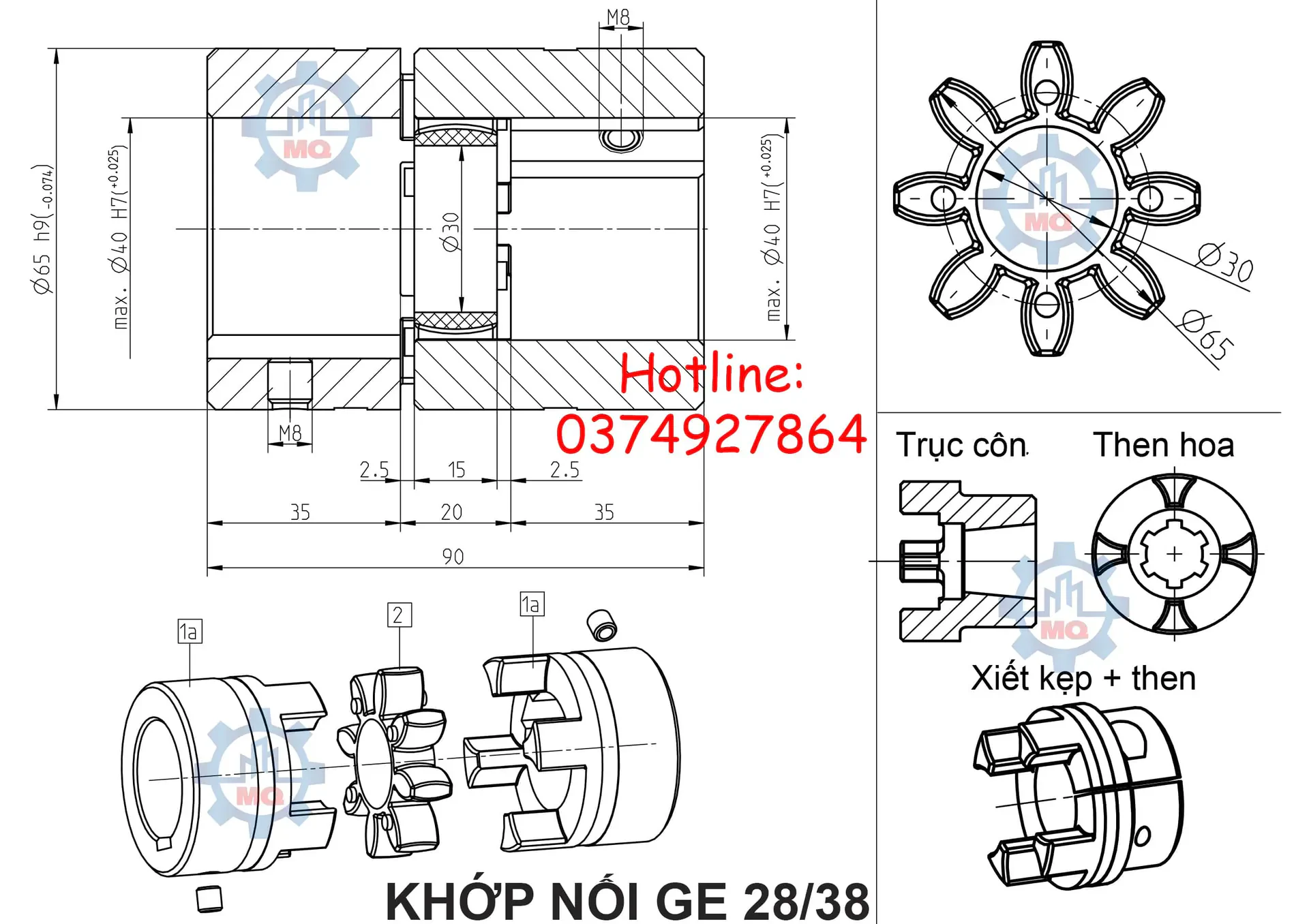 Khớp nối GE vật liệu thép giá tốt 9 Khớp nối GE vật liệu thép giá tốt